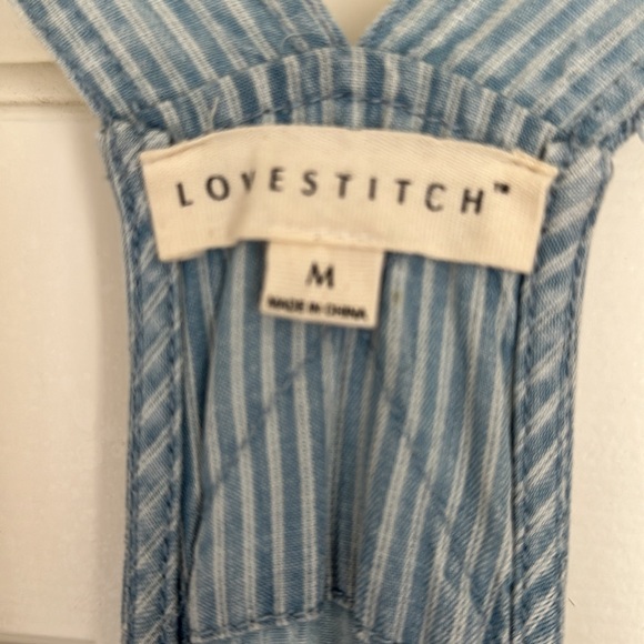 Lovestitch Romper in Chambray Cotton with Adjustable Straps - Picture 3 of 5